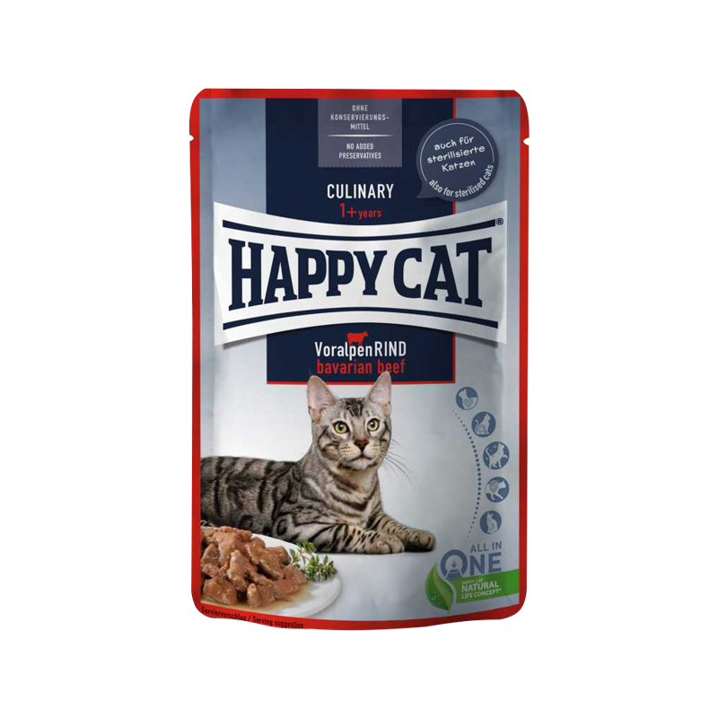 پوچ گربه با طعم گوشت گاو happy cat